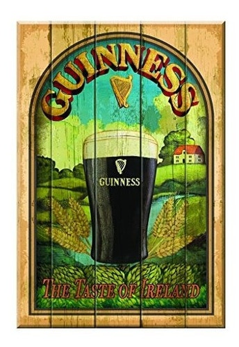 'sabor De Irlanda' Arte De La Pared De Madera Guinness - Bar