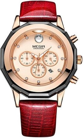 Relógio Feminino Megir 2042 Luxo Elegância Original