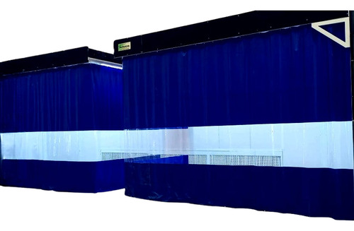 Cortina Cabine Pintura C/ilhós 2,4(l)x2,15(a)frete Incluso