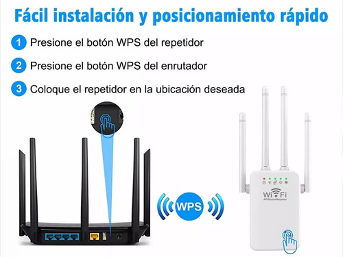 Repetidor Wifi Amplificador Señal 300mbps Rompemuros + Plus