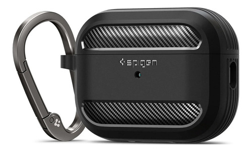 Imagen 1 de 5 de Case Spigen Rugged Armor AirPods Pro 2 ( Funda Con Llavero)