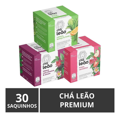 30 Saquinhos, Chá Leão Premium