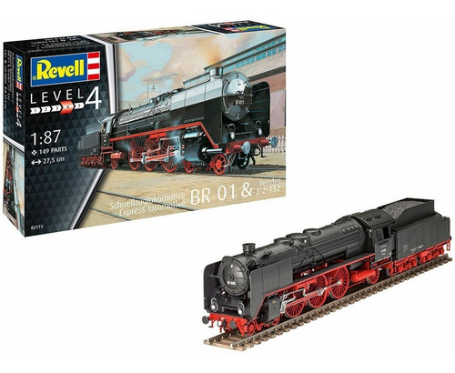 Locomotora Express Br01 & Tender 1/87 Revell Top Gun