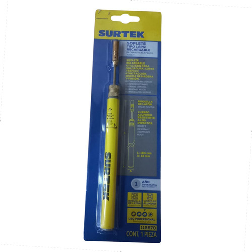 Soplete Tipo Lápiz Recargable 112570 Surtek Herramientas