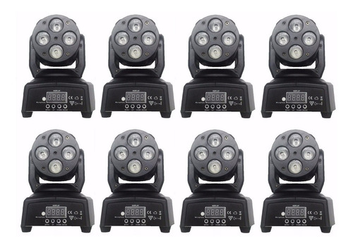 8 Mini Cabezales Móviles Venus Power Led Gbr + Envío Gratis