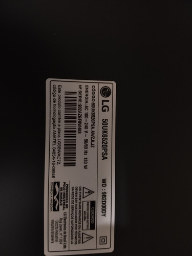 Alto Falante Tv Lg Modelo Lg50uk6520psa (Usado)