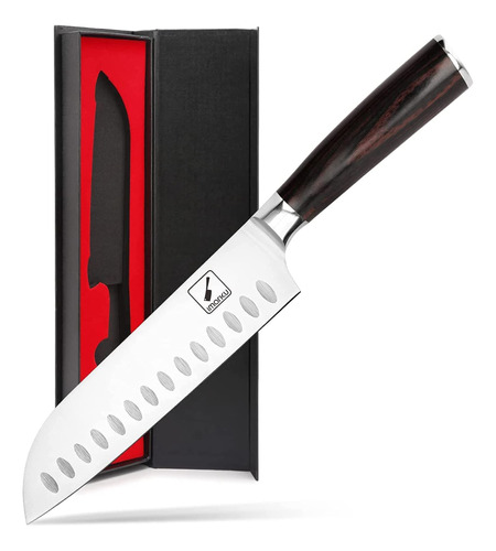 Cuchillo De Cocina Santoku 7 Ultraafilado Acero Inoxidable