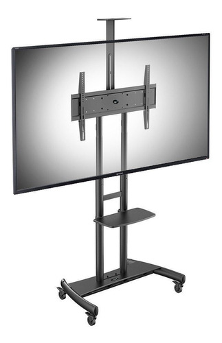 Soporte de suelo para televisor o monitor North Bayou Ava1800-70-1 (55 a 90 cm), color negro