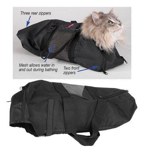 Bolsa Para Cortar Uñas Gato Aseo Baño Sujeción No
