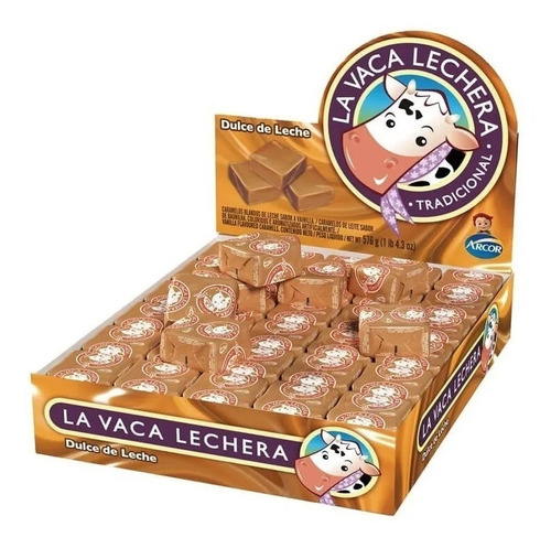 Caramelos La Vaca Lechera Dulce De Leche X 48u - Arcor 