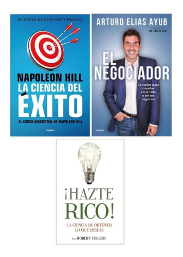 La Ciencia Del Éxito + Hazte Rico + El Negociador - Nuevos