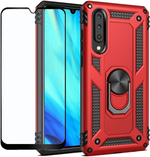 Estuche Forro Tech Armor Leyi Anillo Samsung Galaxy A70 A70s