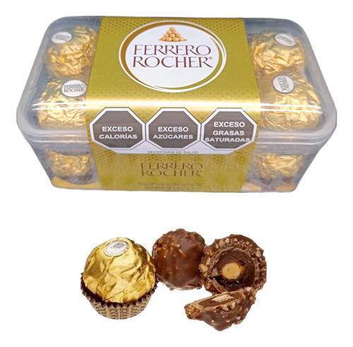 Ferrero Rocher 11 Caja 16p C/u Total 176p Avellana Chocolate