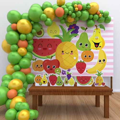 Kit Decoração De Festa Infantil Frutas Frutinhas M