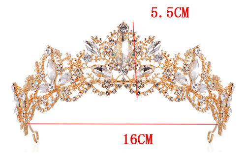 Mx1 Tiara Con 2 Coronas De Reina, Tiara Moderna Para Bodas,