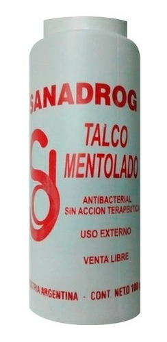 Talco Mentolado Sanadrog X 100 G