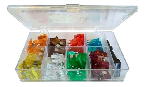 Imagen 3 de 6 de Kit Fusibles 80 Unidades Surtido Ficha Plana Autos