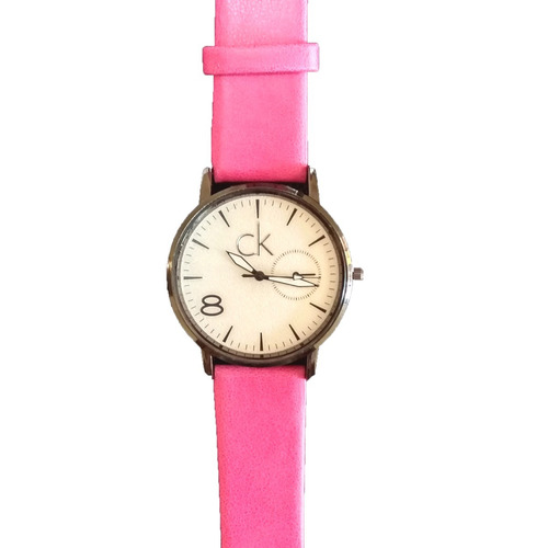 Reloj  Mujer Rosa Moderno Piel