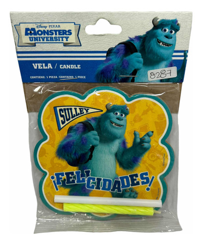 Velita Sulley Monsters Inc University Porta Vela Carton Gm