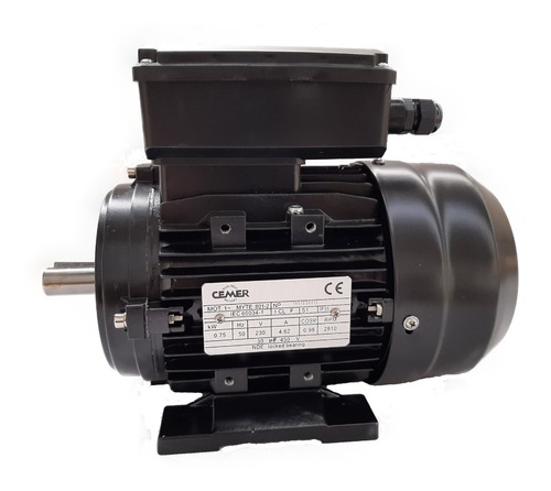 Motor Eléctrico Monofasico 1hp, 2 Polos(2810 Rpm) Cemer