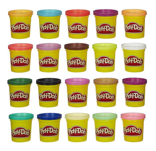 Masas Play Doh Super Pack De 20 Tarritos De Masas A7924