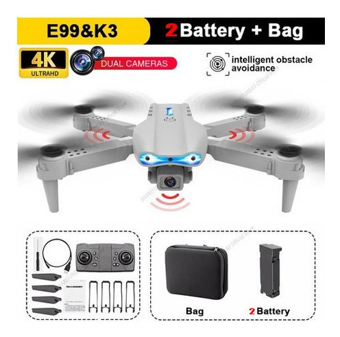 E99 Pro Drone 4k Cámara Dual Edición Para Evitar Obstáculos