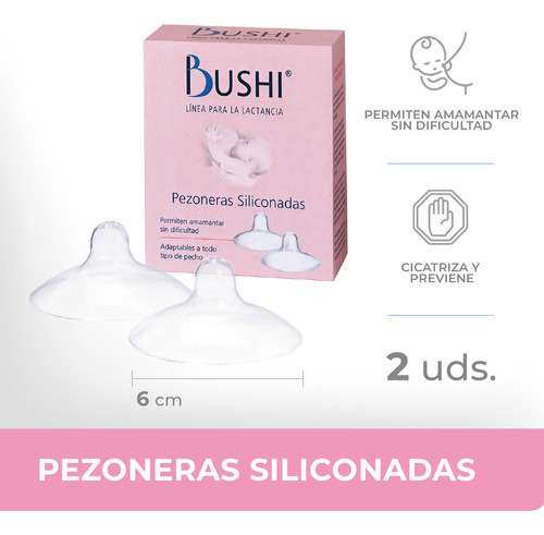 Bushi Pezonera Siliconada X 2 Unidades