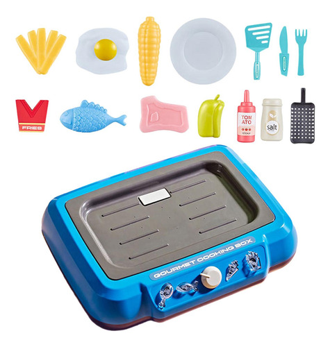 Juego De Cocina Para Niños, Juego De Cocina Que Cambia Azul