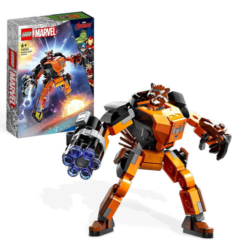 Lego Marvel - Armadura Robô De Rocket - 76243