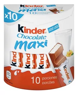 Ferrero Kinder barra chocolate con leche maxi pack 10 con 21g cada una