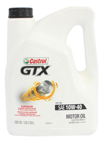 Aceite Motor Castrol Gtx 10w40 3.78 Lts