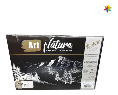 Block Art Nature Cartulinas Negras 25x35cm 20h