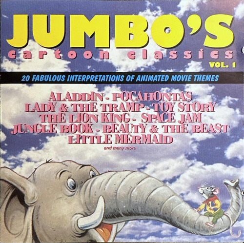 Cd Jumbo S Cartoon Classics Vol 1 - Disney Space Jam Aladdin
