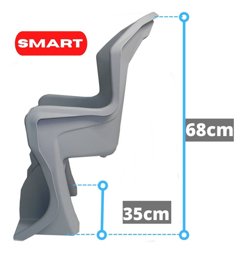 Imagen 2 de 9 de Silla Para Bicicleta Niño Bebe Sillita Smart Grande Trasera