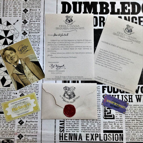 Carta Hogwarts Segundo Ano Personalizada Lite Harry Potter