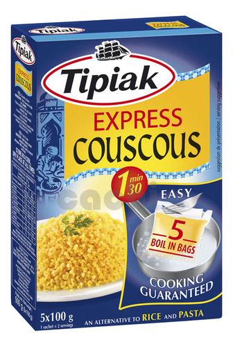 Cous Cous Tipiak Express 500gr 5 Bolsitas