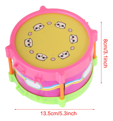 Tambor De Juguete Para Niños, 7 Piezas, Instrumento Musical,
