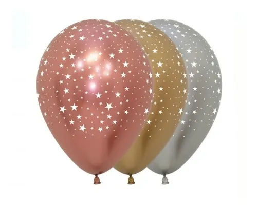 comprar Globos R-5 Reflex (cromado) Estrellas Inf - Sempertex X 50