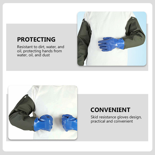 1 Par De Guantes De Goma, Guantes Reutilizables De Pvc, Impe