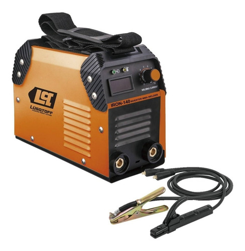 Imagen 2 de 2 de Soldadora inverter Lüsqtoff Iron-140 naranja y negra 50Hz/60Hz 220V
