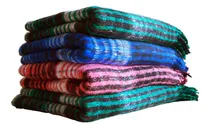 Comprar 15 Cobija Tilma Tropicana Económica 1.02 Kg Colores Color Gris Oscuro Diseño De La Tela Rayas