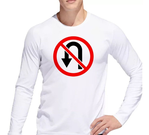 Remera De Hombre Señal No Se Puede Dar Vuelta Ml