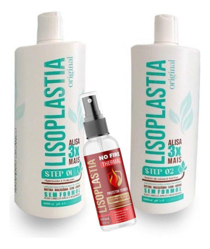 Liso Plastia Progressiva Alisa3xmais+ Protetor Termico Liso