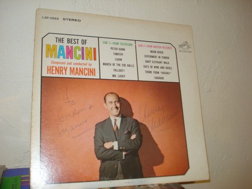 The Best Of Mancini - Henry Mancini - Autografiado