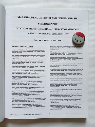 Malaria Dengue Fever And Leishmaniasis Bibliography 111c5 (Usado)