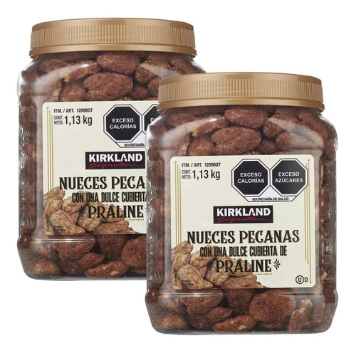 2 Botes De Pralines De Nuez Pecana Kirkland Signature 