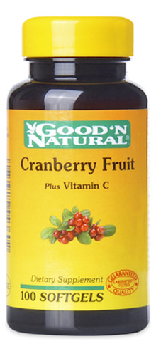 Good'n Natural Cranberry Fruit Vitamina C Frasco X 100 Table