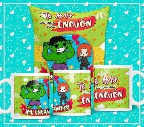 Imagen 4 de 10 de Plantillas Sublimar Cojines Tazas / Dia Amor San Valentin