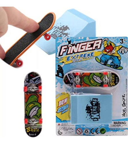 Set Mini Patineta Skate De De Dedo Con Rampla De Dedo