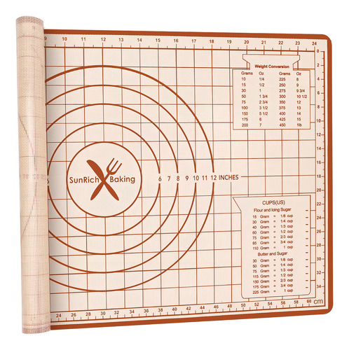 Silicone Baking Mat, Non Stick Pastry Mat With Measuremen